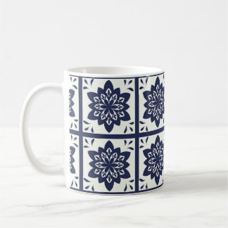 Portugiese Azulejos deckt Muster-Tasse mit Ziegeln Kaffeetasse