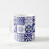 Portugiese Azulejos deckt Tasse mit Ziegeln (Vorderseite Links)