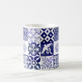 Portugiese Azulejos deckt Tasse mit Ziegeln (Mittel)