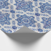 Portugiese deckt Packpapier mit Ziegeln (Ecke)