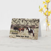 Portugiese: "Der glückliche Vatertag " Karte (Gelbe Blume)