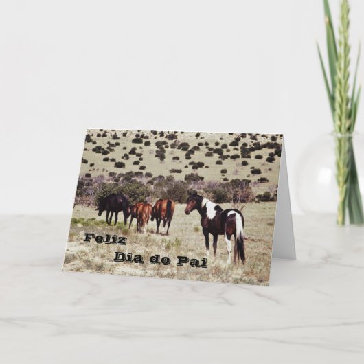 Portugiese: "Der glückliche Vatertag " Karte (Vorderseite)
