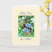 Portugiese: Der Tag der Mutter! Karte (Gelbe Blume)