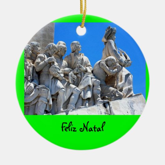 Portugiese Discoveries* Weihnachtsverzierung Keramik Ornament (Vorne)