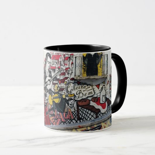 Portugiese: Fado Vadio - Alfama Lissabon Tasse (VorderseiteRechts)