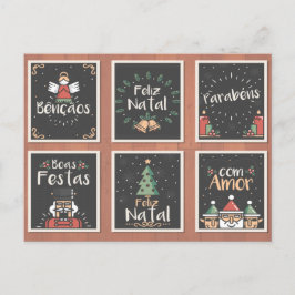 PORTUGIESE FELIZ NATAL CHRISTMAS CARD SET FEIERTAGSPOSTKARTE