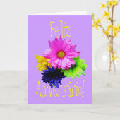 Portugiese: Parabenparauma Meninageburtstag Karte (Gelbe Blume)