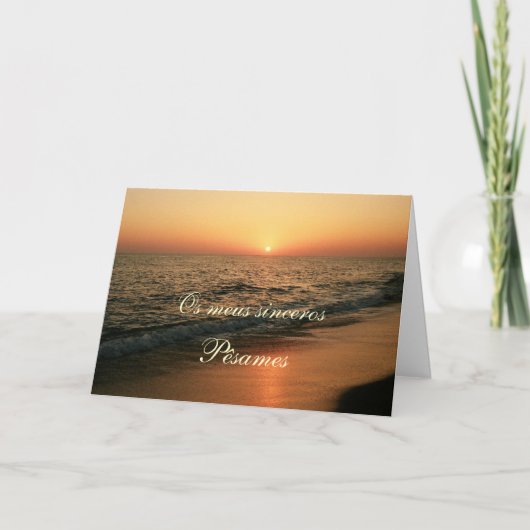 Portugiese: Pesames por tun Solenoidem Portugal Karte (Vorderseite)