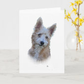 Portugiese Podengo Karte (Gelbe Blume)