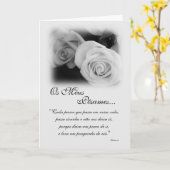 Portugiese: Poema de Condolencias Karte (Gelbe Blume)