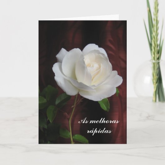 Portugiese: Wie melhoras/gut bald erhalten Karte (Vorderseite)