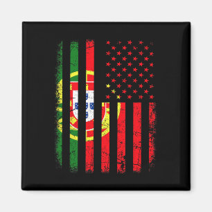 Portugiesisch Amerikanische Flagge Portugal Amerik Magnet