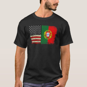 Portugiesisch-Amerikanische Flaggengemeinschaften T-Shirt
