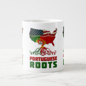 Portugiesisch-Amerikanische Roots-Tasse Jumbo-Tasse (Vorderseite)