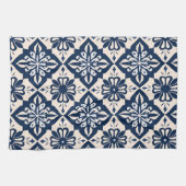 Portugiesisch Azulejo Blue und White Geschirrtuch (Horizontal)