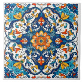 Portugiesisch Azulejo Keramik Tile. Fliese (Vorderseite)