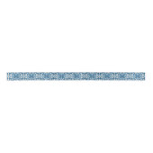Portugiesisch Azulejo Lilie Style Pattern Satinband (Vorderseite)