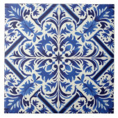 Portugiesisch Azulejo Pattern Fliese (Vorderseite)