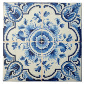 Portugiesisch Azulejo Pattern Fliese (Vorderseite)