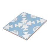 Portugiesisch Azulejos leicht blau und weiß geomet Fliese (Seite)