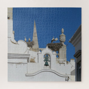 portugiesisch, blau, landschaft, sommer, strand, k puzzle