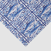 Portugiesisch Blau und Weiß Sardine Seidenpapier (Ausschnitt)