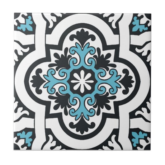 Portugiesisch-blaue Fliese (Vorderseite)