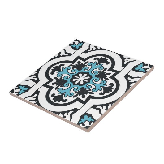 Portugiesisch-blaue Fliese (Seite)