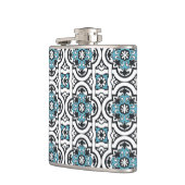 Portugiesisch-blaue Fliese Flachmann (Links)