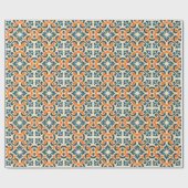 Portugiesisch-blaue Fliese Geschenkpapier (Flach)