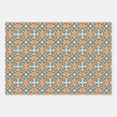 Portugiesisch-blaue Fliese Geschenkpapier Set (Vorderseite 3)