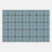 Portugiesisch-blaue Fliese Geschenkpapier Set (Vorderseite)