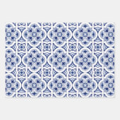 Portugiesisch-blaue Fliese Geschenkpapier Set (Vorderseite 3)