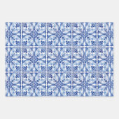 Portugiesisch-blaue Fliese Geschenkpapier Set (Vorderseite 2)