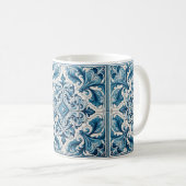 Portugiesisch-blaue Fliese Kaffeetasse (VorderseiteRechts)