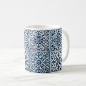 Portugiesisch-blaue Fliese Kaffeetasse (VorderseiteRechts)