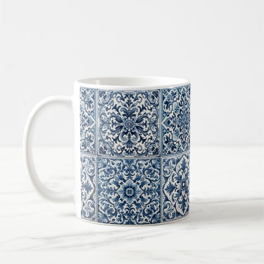 Portugiesisch-blaue Fliese Kaffeetasse (Links)
