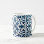 Portugiesisch-blaue Fliese Kaffeetasse (VorderseiteRechts)