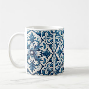 Portugiesisch-blaue Fliese Kaffeetasse