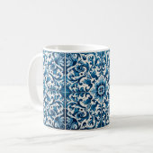 Portugiesisch-blaue Fliese Kaffeetasse (Vorderseite Links)