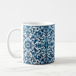 Portugiesisch-blaue Fliese Kaffeetasse