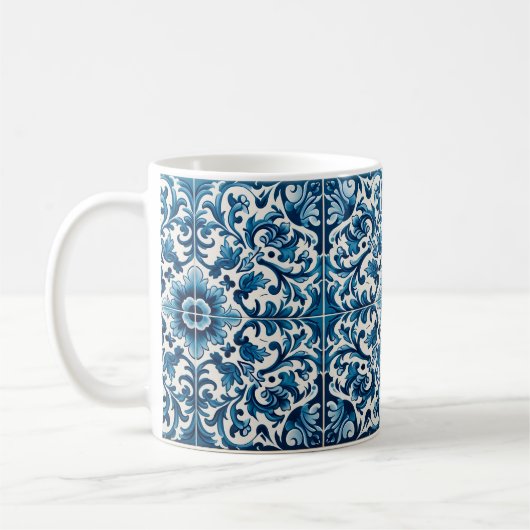 Portugiesisch-blaue Fliese Kaffeetasse (Links)