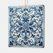 Portugiesisch-blaue Fliese Keramikornament (Links)
