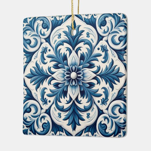 Portugiesisch-blaue Fliese Keramikornament (Links)