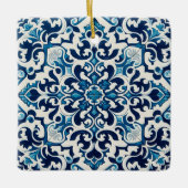 Portugiesisch-blaue Fliese Keramikornament (Vorderseite)