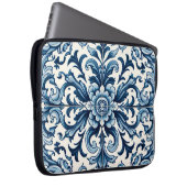 Portugiesisch-blaue Fliese Laptopschutzhülle (Vorne Rechts)