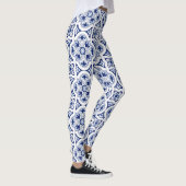 Portugiesisch-blaue Fliese Leggings (Rechts)