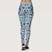 Portugiesisch-blaue Fliese Leggings (Rückseite)