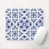 Portugiesisch-blaue Fliese Mousepad (Mit Mouse)
