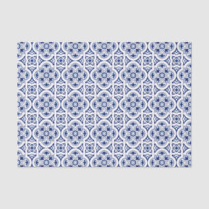 Portugiesisch-blaue Fliese Seidenpapier